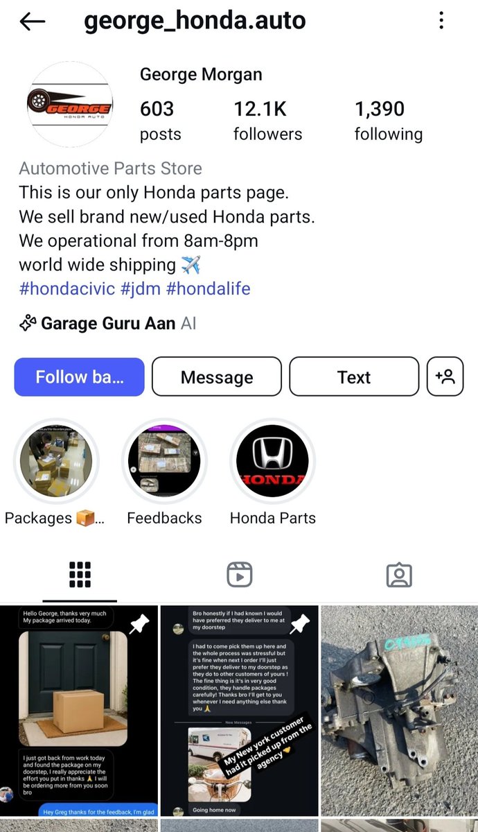 ATTENTION ALL CAR ENTHUSIASTS OR PEOPLE IN GENERAL THAT JUST HATE CONS &amp; THIEVES, PLEASE REPORT THIS ACCOUNT AS A SCAM/FRAUD instagram.com/george_honda.a…