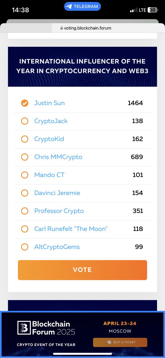 westfarm45's tweet photo. @HTXCommunity @justinsuntron Support #HTX and @justinsuntron in the #Blockchain Life Awards 2025!
@singh93239 @Rabioul6 @A_K_BMX
#Vote_HTX @HTX_Global @HTXCommunity https://t.co/A7gJxeIW8U