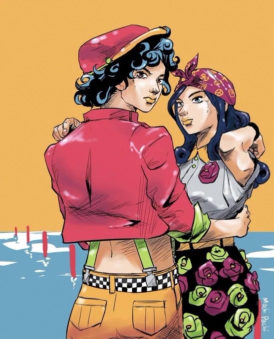 Oh yea I used to draw in JoJo's style 5 years ago…these are all I could find but I had more