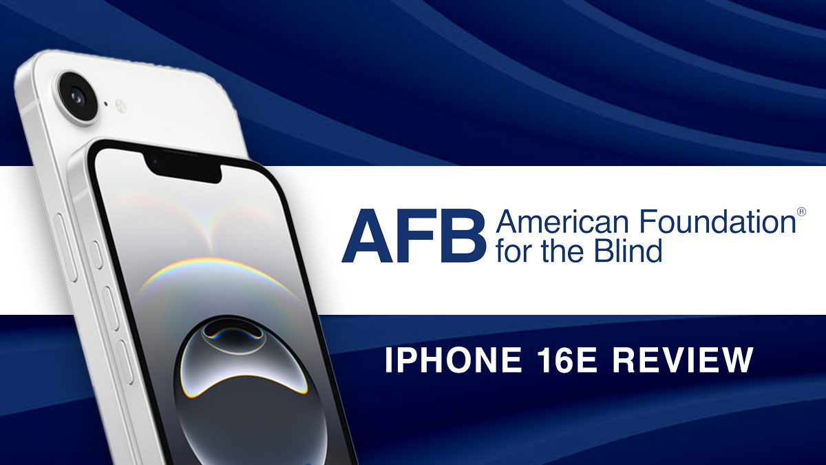 Check out the American Foundation for the Blind’s overview of the iPhone 16e on the AFB website. While you’re there, explore the range of useful content they post. Visit: afb.org/blog/entry/iph… #a11y  #accessibility <a href="/AFB1921/">American Foundation for the Blind</a>