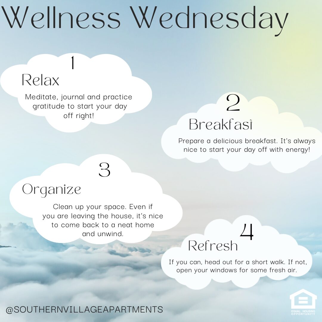 Fuel your body, clear your mind, and protect your energy🥗💧🌞 #WellnessWednesday #ChapelHill #UNC #SouthernVillage #ChapelThrill #RDU #SouthernVillageApts