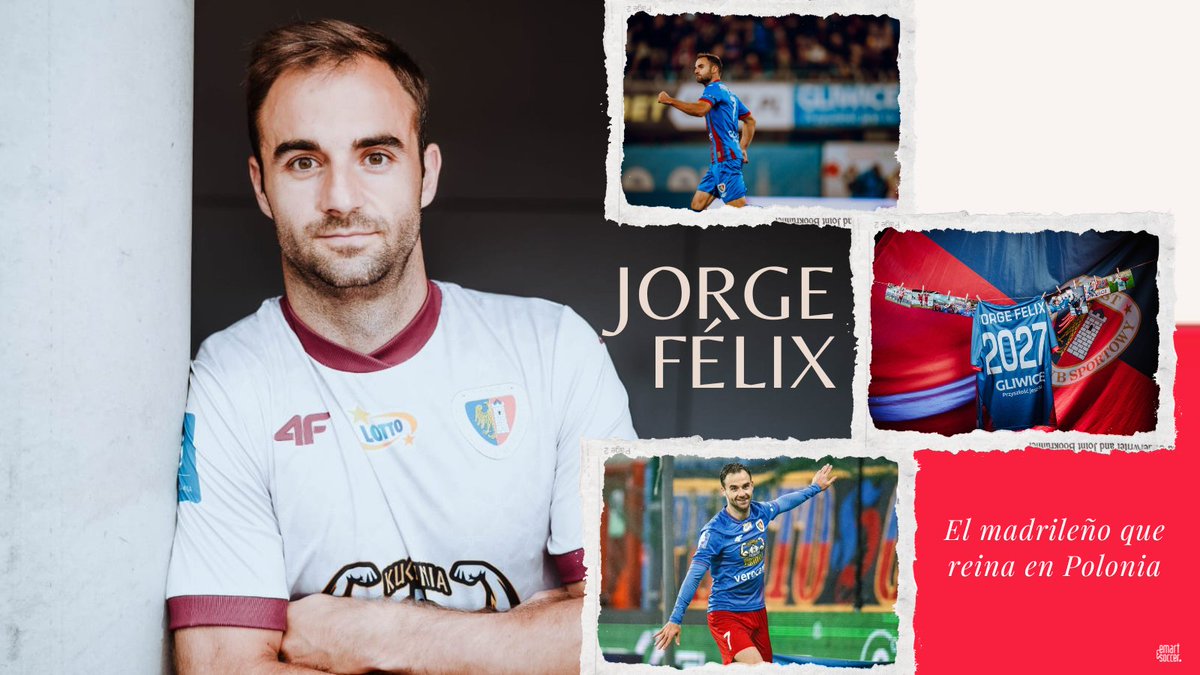 𝕁𝕠𝕣𝕘𝕖 𝔽é𝕝𝕚𝕩, el madrileño que reina en Polonia.

🎦 Disponible en nuestro canal de Youtube la entrevista con el ariete del <a href="/PiastGliwiceSA/">Piast Gliwice</a> <a href="/JorgeFelix_22/">Jorge Félix Muñoz</a>, al que acompaña nuestro coordinador <a href="/david_vila5/">David Vila</a> en una amena charla.

🔗 bit.ly/42fdvCj

#EmartSoccer