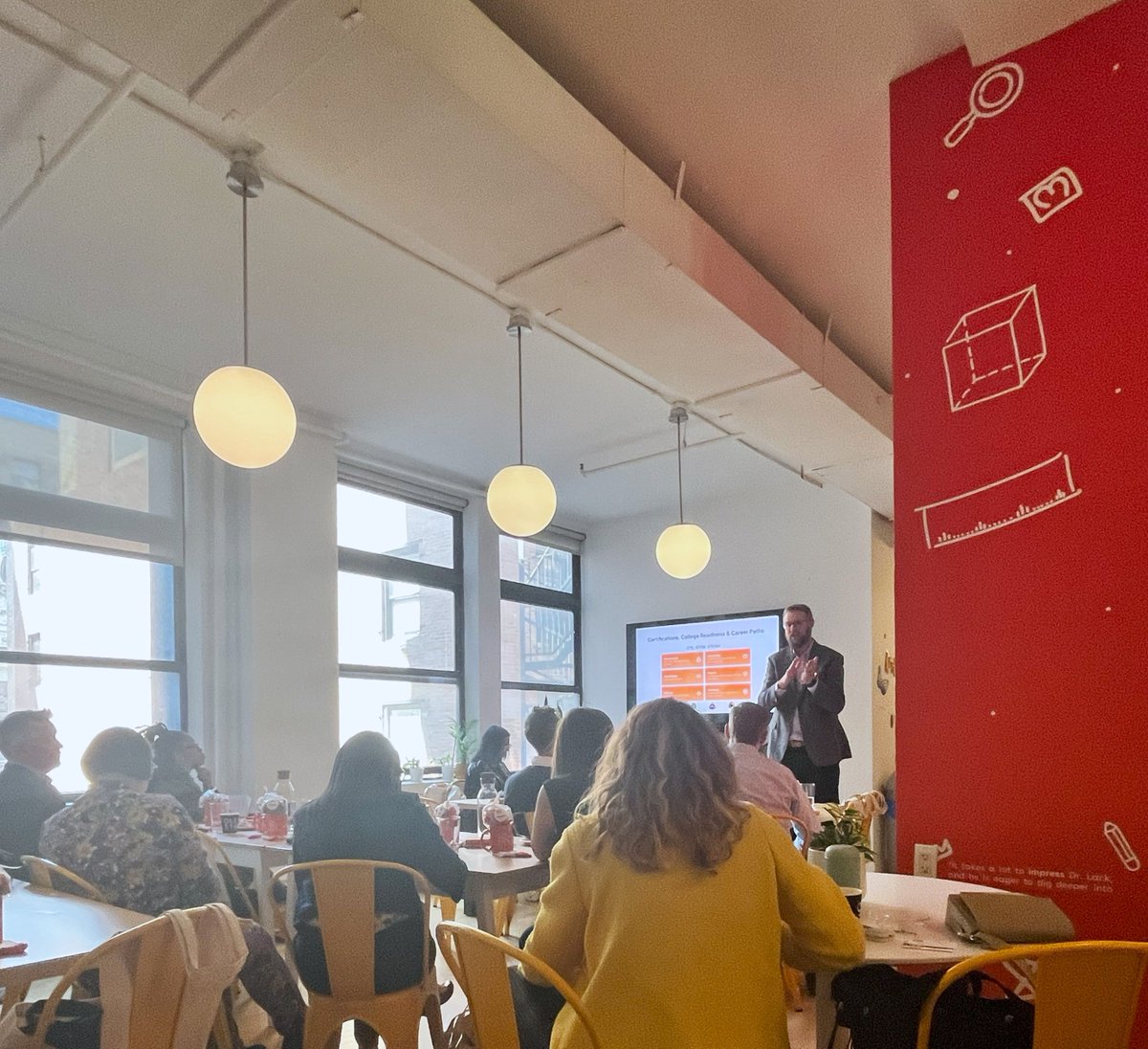 GameplanEd's tweet photo. Bryan Dickens from our team spoke at the Swedish Edtech Summit in NYC, sharing how career-connected learning can help schools tackle absenteeism and boost engagement.  

/@SwedeninUSA @MagmaMath @soundtrap @imagilabs https://t.co/1DGsAOiGS3