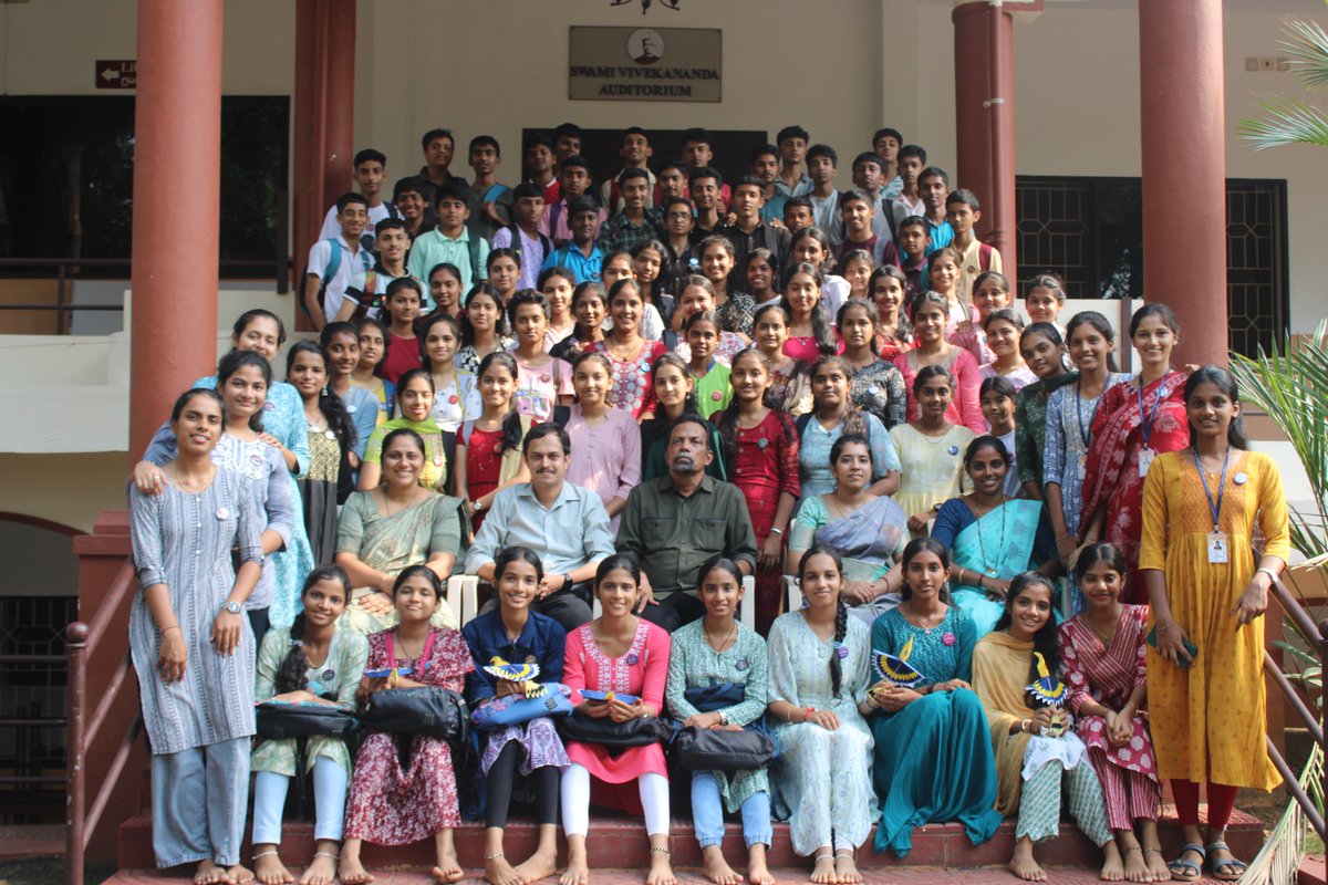 mangalurumath's tweet image. #VivekaSphoorti2025 #Batch19 | Viveka Sphoorti An initiative of Ramakrishna Math Mangaluru. Delegates of Eureka - 2025 (a state level camp for SSLC Students) held at Vivekananda Pre University College, Puttur visited our Ashrama on 10th April 2025.