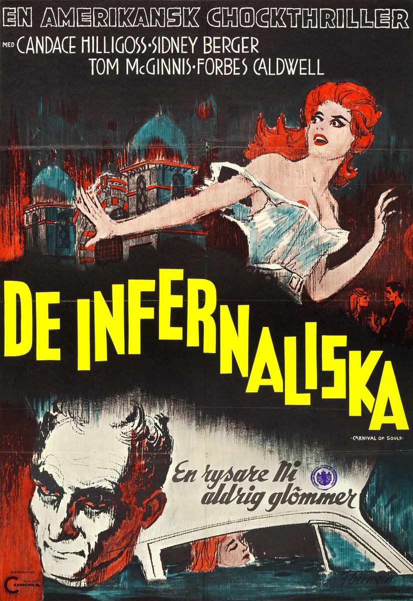 a_picture_plain's tweet photo. "Carnival of Souls"
Swedish film poster
1962
#art
#artwork
#artmattersandthings
#artappreciation
#cinema
#film
#movie
#poster
#movieposter
#posterwednesday
#herkharvey
#candacehilligoss
#sidneyberger https://t.co/pqE9FhD7ms