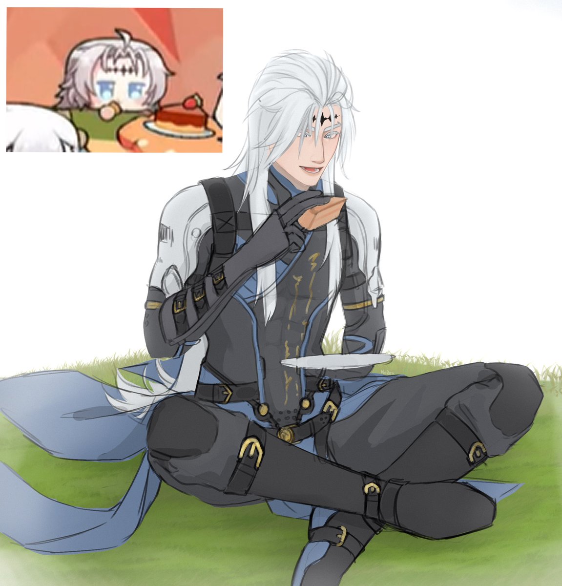 Calcharo anniversary doodle 🍰