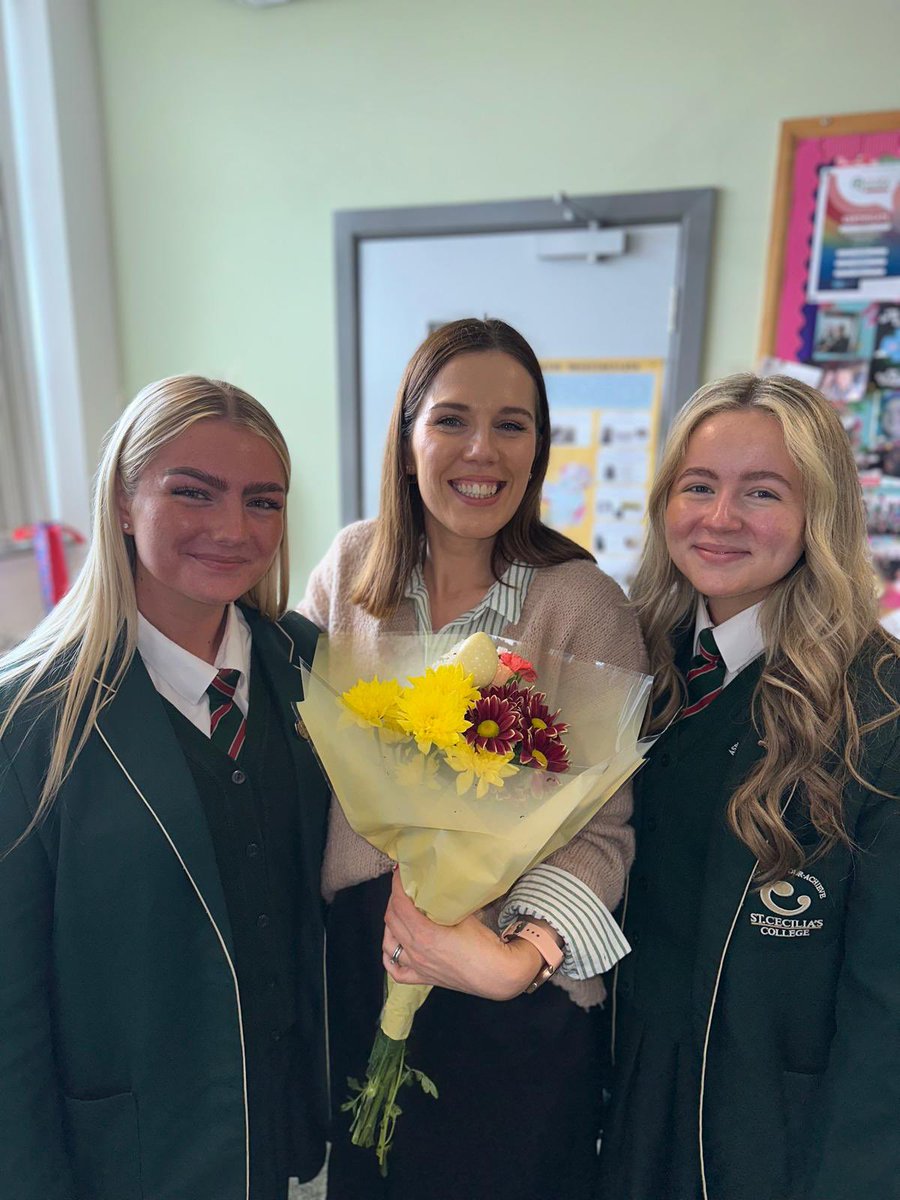 Blessed with the best! Year 14s made my day with birthday flowers. 🌺 Thank you girls.