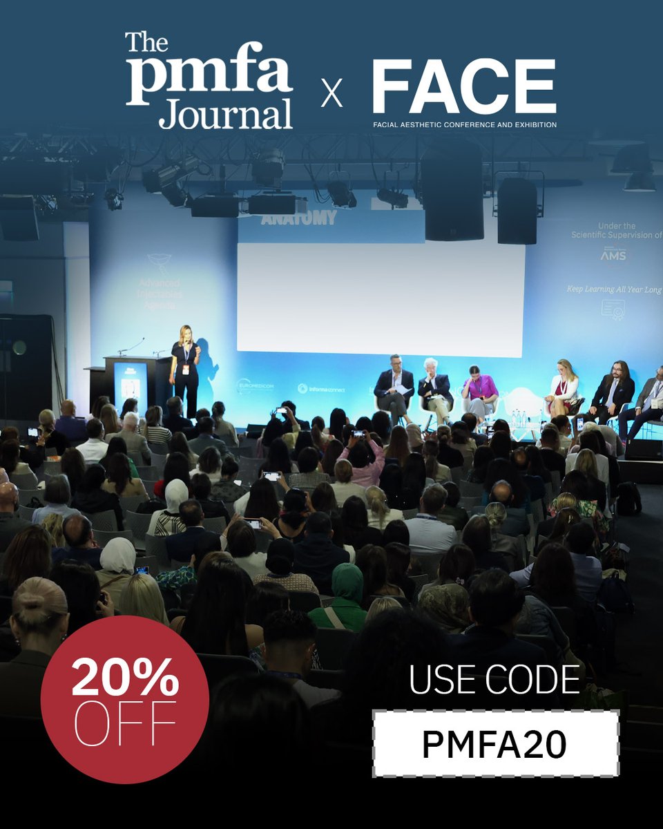 Enjoy an exclusive 20% discount off FACE Conference passes, happening June 26-27 in London. You could save up to £340 with the code PMFA20! Don’t miss out, early Bird rates end on 7 May.
#FACEConference #AestheticMedicine #AntiAging #PMFA