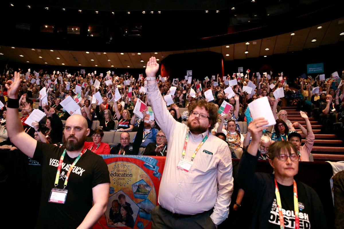 An emotional morning at #NEU2025 as educators shared the personal impact Ofsted inspections have had on them and their schools.

“Ofsted hasn’t listened; the government hasn’t listened. Rip it up and start again!”

Conference unanimously voted for investment in school