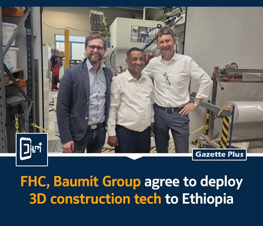 AbaborAbadula's tweet photo. Ethiopia’s Federal Housing Corporation (FHC) has signed an agreement with Austria’s Baumit Group to deploy advanced 3D construction printing technology. https://t.co/yHGv3rUiJ9