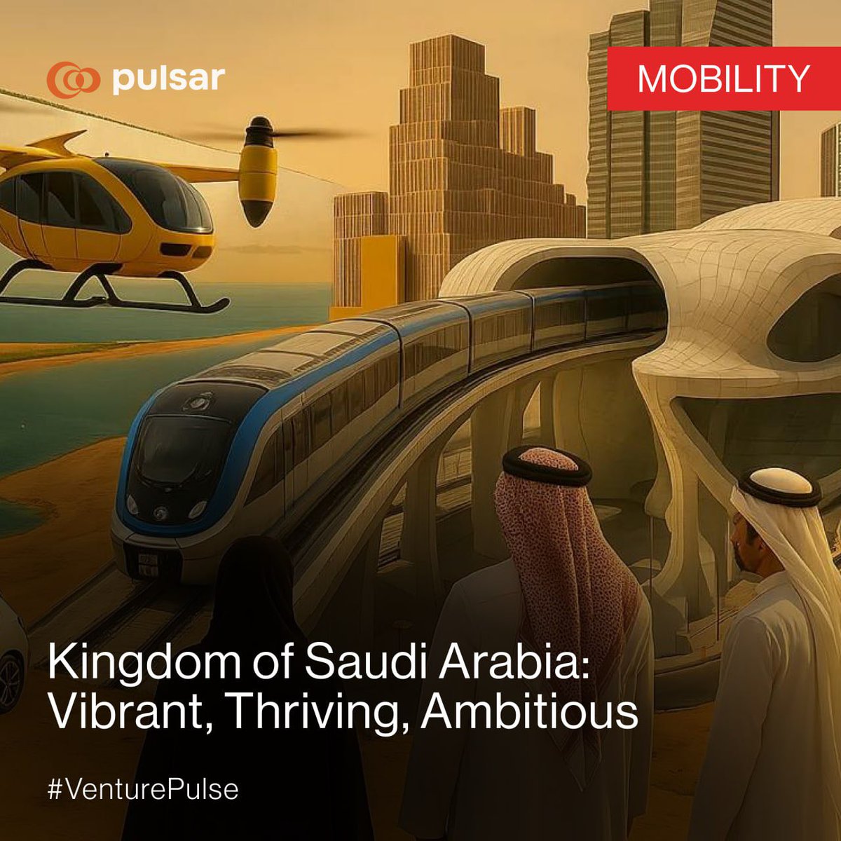 Saudi Arabia is rapidly transforming its mobility sector with EVs, AVs, and smart infrastructure under Vision 2030—read the full GCC report for details: gcc.pulsar.vc

#Vision2030 #Saudi2030 #Mobility #EV #AV #SmartCities #Startups #MiddleEastInnovation #PulsarMobility