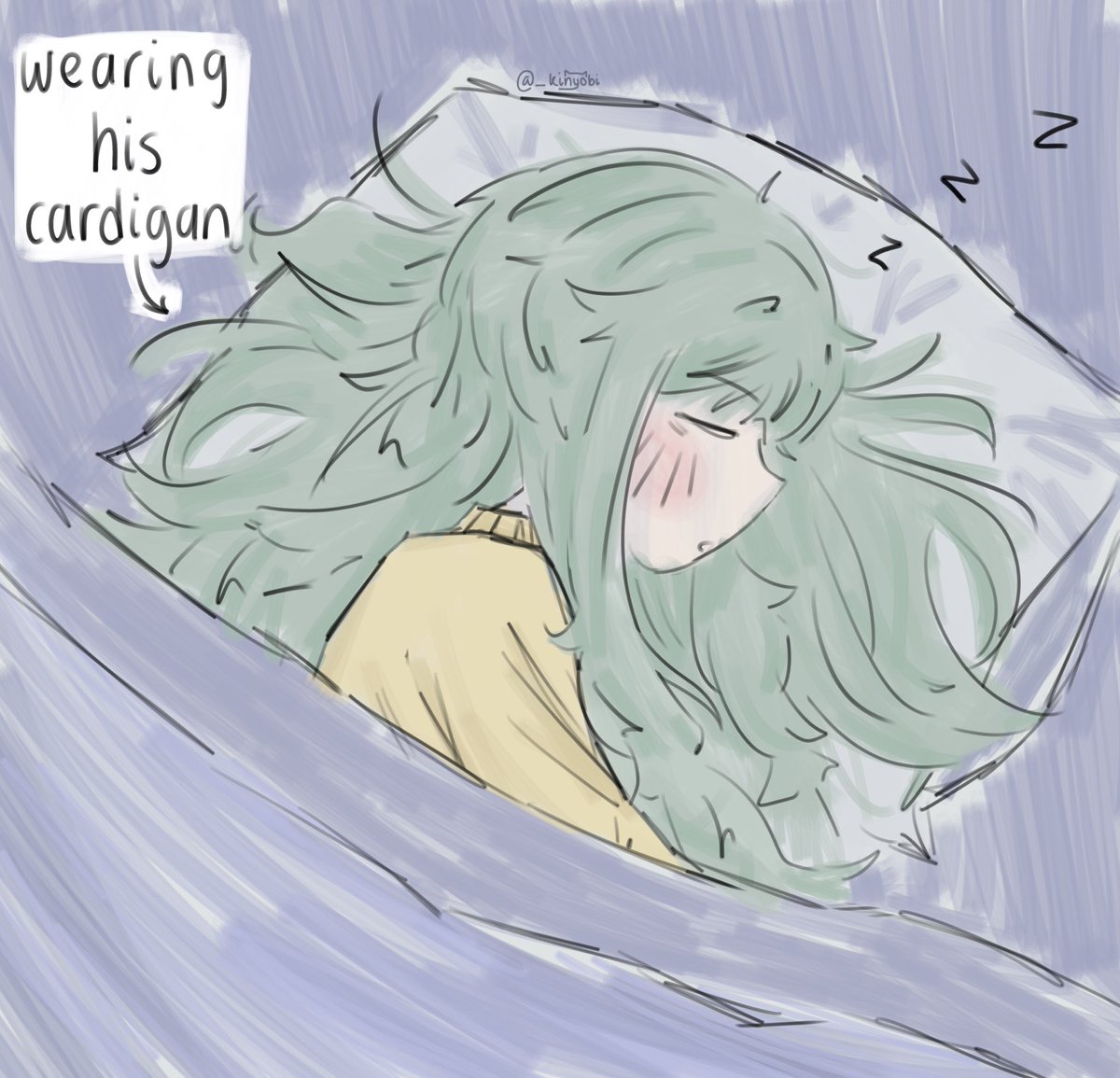 _kinyobi's tweet image. sleeping in boyfriendβs clothes..π€π
#εΈε―§γ
#prsk_FA #nenekasa