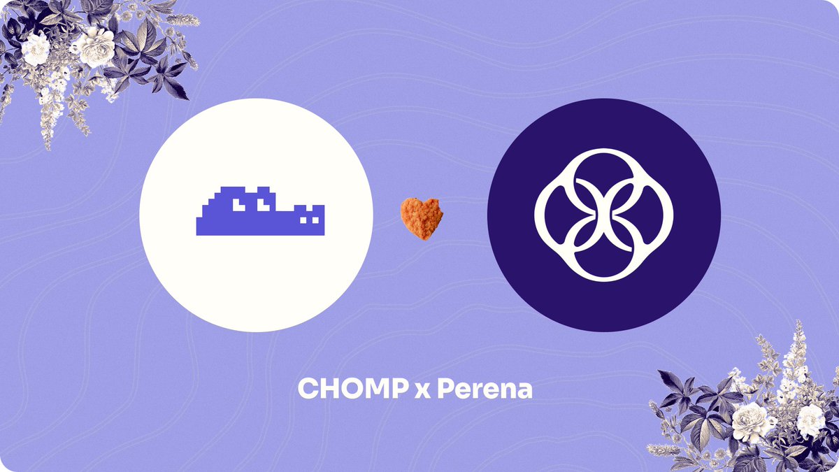 Perena x CHOMP: where stablecoin infrastructure meets wisdom of the crowd 🌸🤝🐊

Calling all petal holders of <a href="/Perena__/">Perena</a>, we have something for you:
☑️ 69 free Credits
☑️ 30M $BONK to be won

Full partnership details below 👇