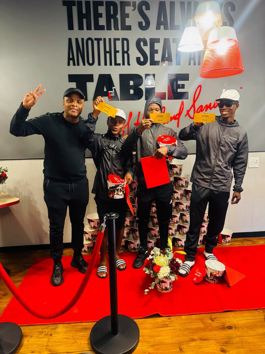 Djkarri__'s tweet photo. Thank you for all the donations and efforts from the nation, they well received by the boys and they  are grateful. The Boys Are Officiallly KFC ambassadors. 

We are officially moving to long term plans for the boys such Mercedes Benz SA & Raleigh SA etc.

We are KarriNation 💯 #karrination #gautabmx #kfcbottomlessbuckets