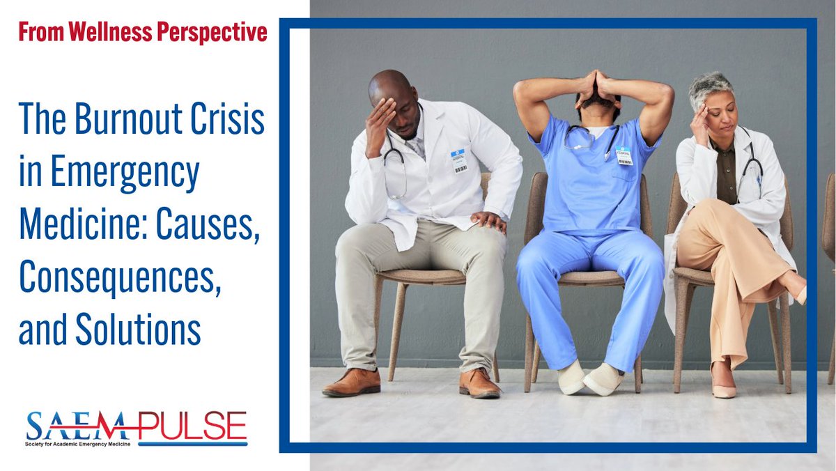 From #SAEMPulse: "Burnout in #EmergencyMedicine is not a failure of individual resilience but a consequence of systemic inefficiencies that demand institutional solutions."

Read now: ow.ly/c4CG50VhwzX