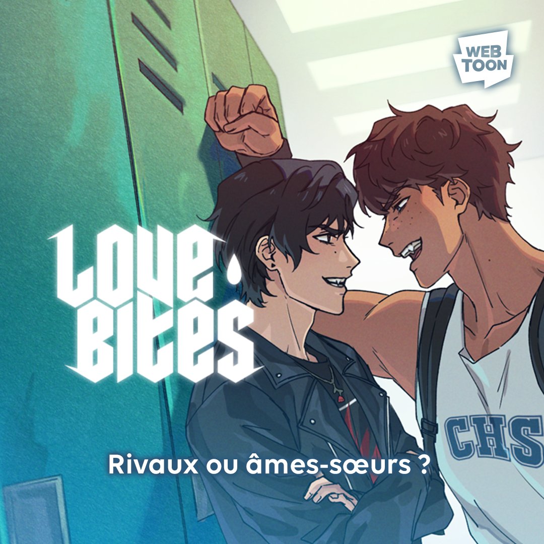 webtoonfrance's tweet photo. Kieran déteste Mason dès le premier regard échangé... jusqu’à ce qu’un baiser change tout. Vampire et loup-garou sont ennemis jurés, mais leur attirance est électrique. Et si la haine cachait autre chose ❤️‍🔥 ?

#LoveBites #WEBTOON https://t.co/6a6aEOczFl
