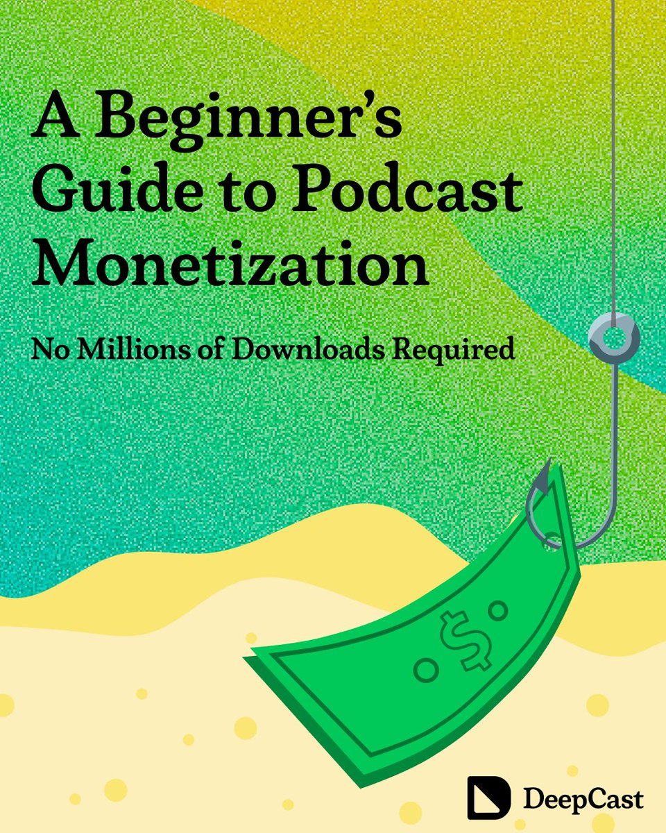 DeepCastCreator's tweet image. You don&apos;t need millions of downloads to monetize your podcast. 

Start with consistency, community connections, and multiple revenue streams.

Check out our beginner&apos;s guide to podcast monetization that works for creators at any level: l8r.it/OHpn