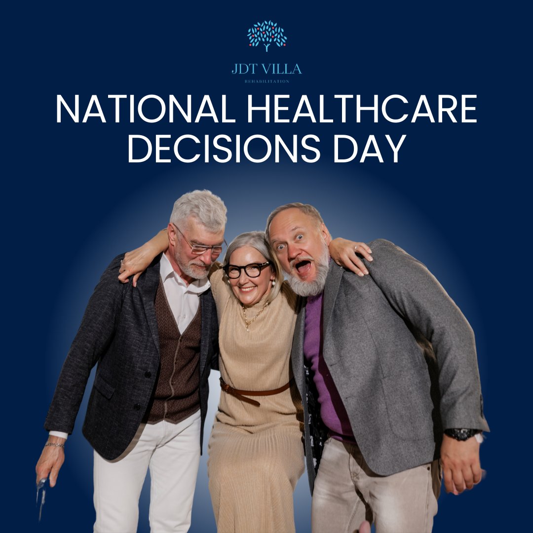 jdtvillas's tweet photo. 💡 Your health, your choices! Take time this National Healthcare Decisions Day to discuss and document your healthcare wishes. 📝💙
#NationalHealthcareDecisionsDay #AdvanceCarePlanning #YourVoiceMatters #PlanForTheFuture #HealthcareChoices https://t.co/I6TP8LAutS
