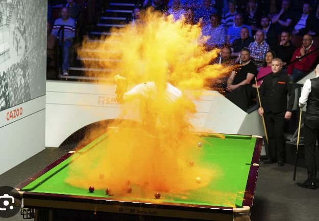 One lucky person in the crucible is going to win a hoover if they witness this..