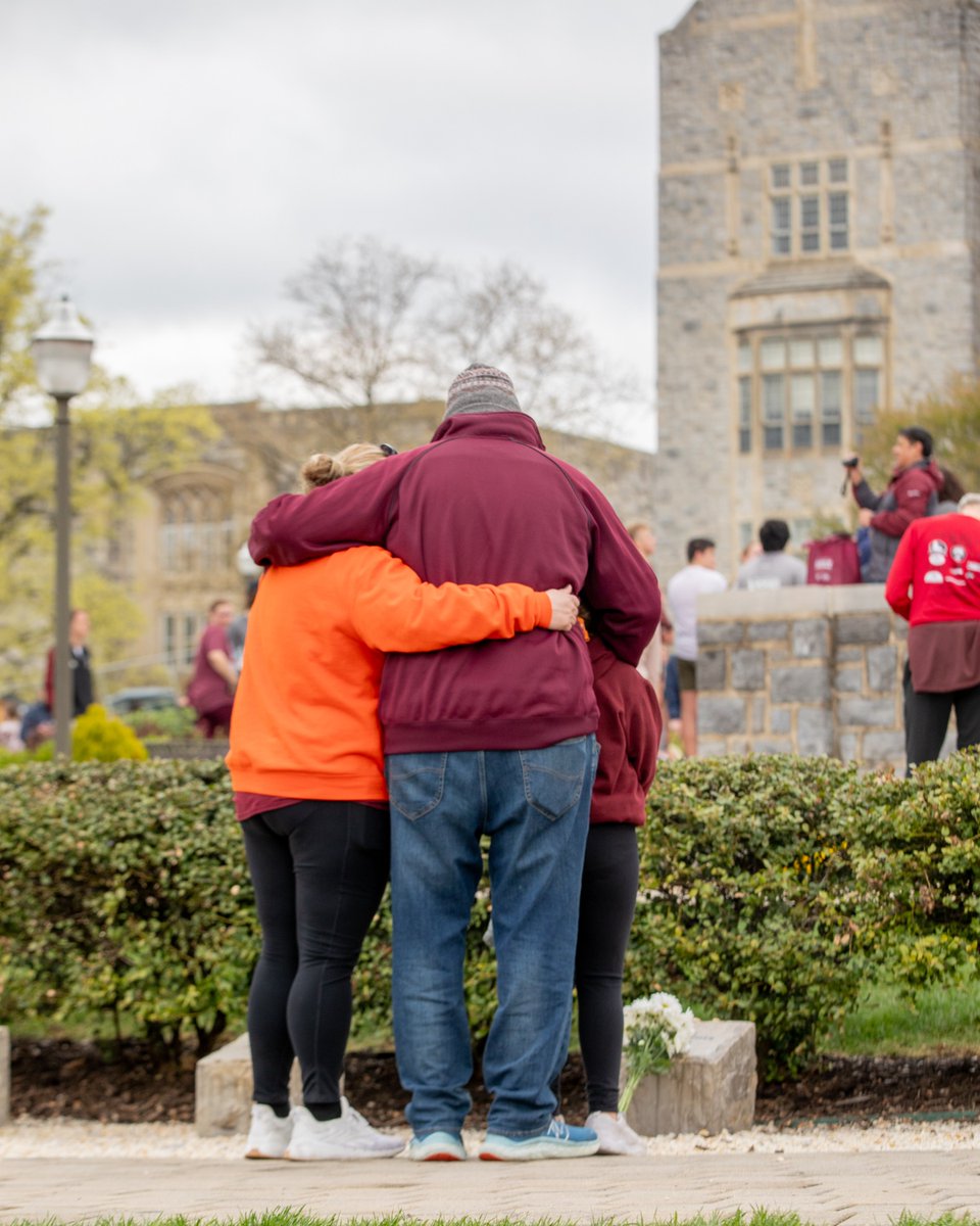 VTRecSports's tweet photo. Today we remember the 32 vibrant lives that were tragically taken from their loved ones on April 16, 2007. 🧡
This past weekend, thousands of Hokies honored their memory during the 2025 3.2-Mile Run in Remembrance.
#VTWeRemember #VT32Run https://t.co/WBgcxO24Tt