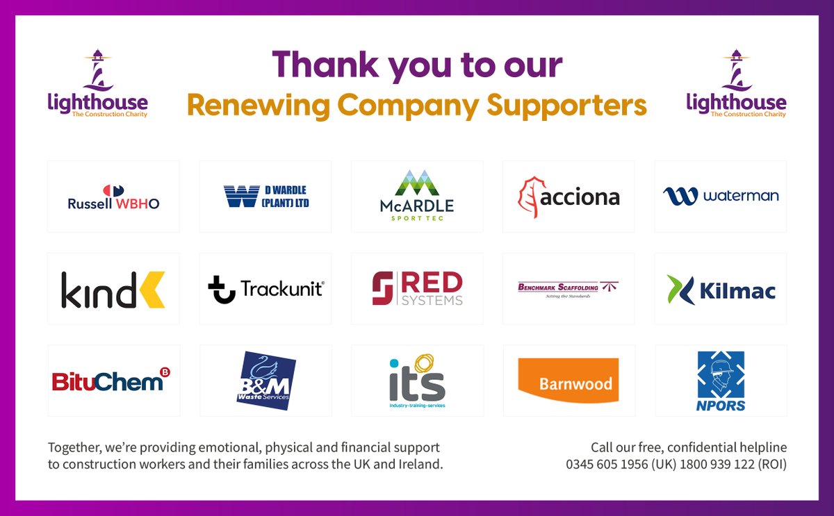 We are extremely grateful to the following companies for supporting our #charity. Your contribution will make a significant impact on the lives of those we serve, and we can't thank you enough for your generosity.