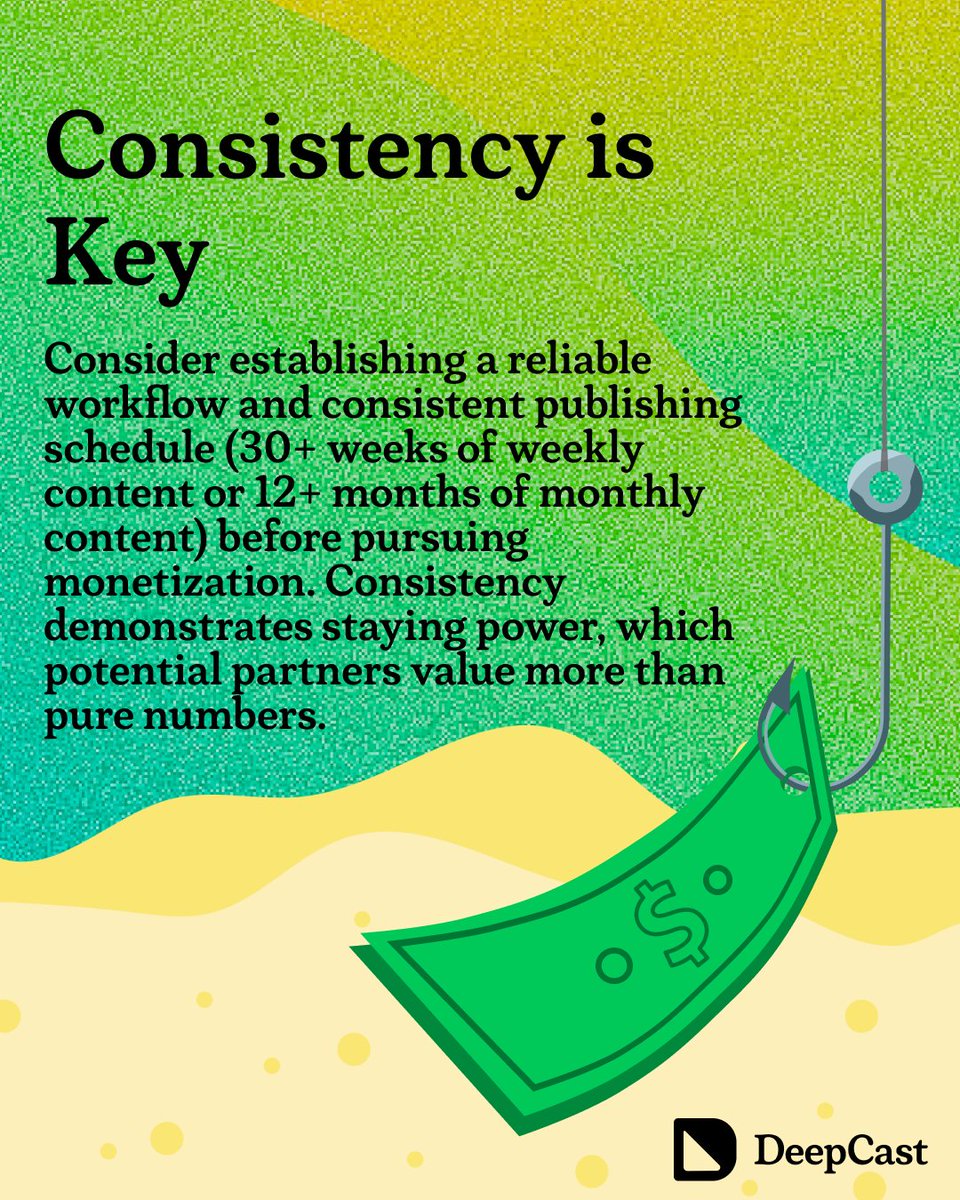 DeepCastCreator's tweet image. You don&apos;t need millions of downloads to monetize your podcast. 

Start with consistency, community connections, and multiple revenue streams.

Check out our beginner&apos;s guide to podcast monetization that works for creators at any level: l8r.it/OHpn