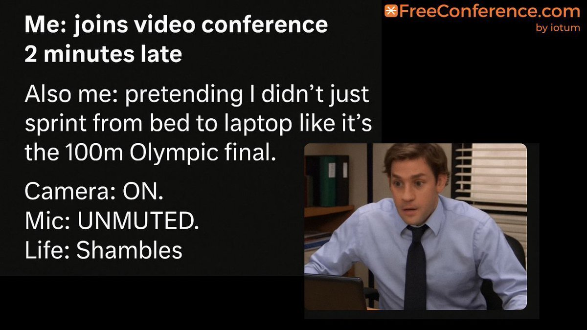 FreeConference's tweet image. "90% of life is showing up" ;)
--&amp;gt;FreeConference.com

#freetech #tech #free #graphicdesigner #startups #creative #graphicdesign #techstartups
#michaelscott #theoffice #jimhalpert #dwightschrute #dundermifflin #theofficememes #pambeesly #theofficeus #kevinmalone