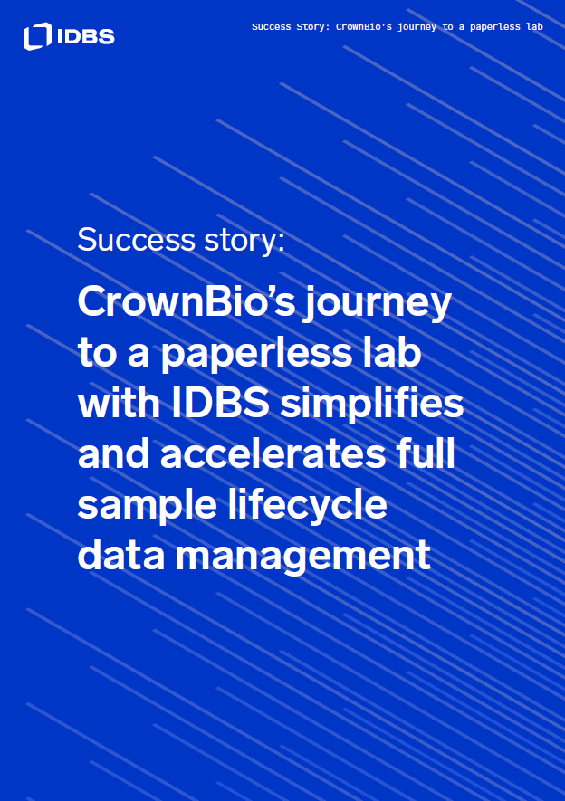IDBSsoftware's tweet photo. Transforming research with digital innovation!

Discover how CrownBio, a leading CRO, has revolutionized its lab operations by going paperless with an IDBS platform. 

👉 Read the full case study: https://t.co/KNQQcs42Mf

#DigitalTransformation #PaperlessLab #OncologyResearch https://t.co/A9R1DphxaP