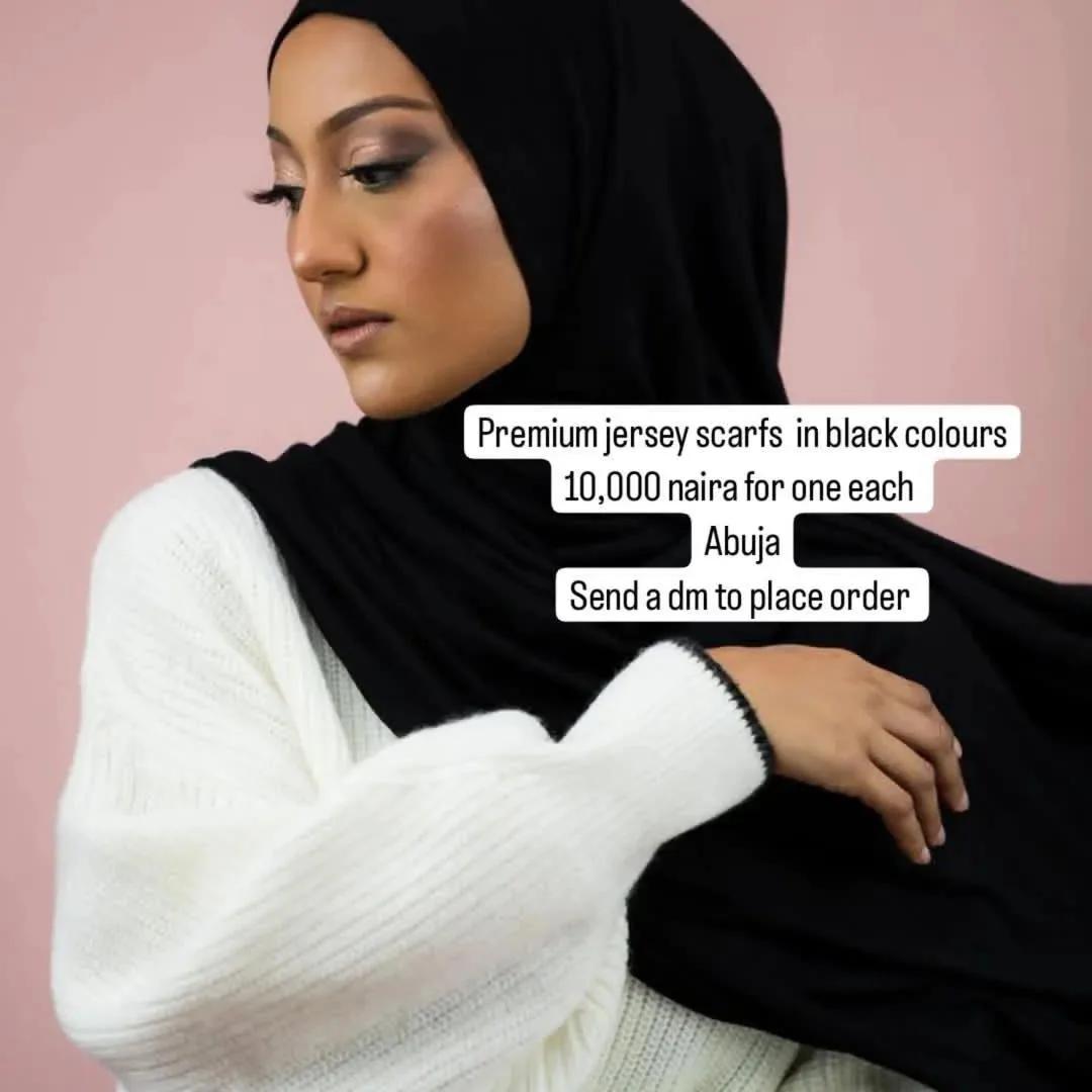HassyCollectns's tweet image. Our Premium Jersey scarfs features an incredibly high-quality, medium-weight cotton jersey fabric.This Luxurious maxi sized scarfs flows and drapes effortlessly
Price:10,000 naira
Size:180cm x 80cm
Location:Abuja
Available in black and 8 more colours
Send a dm to place order