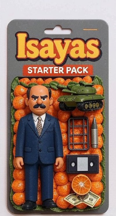 Oranges symbolizing meddling. 1990 shades, &amp; a suitcase of grudges.
The mafia-state starter pack. Forever the middleman, funding flows in🔁chaos flows out. From arms to alliances with terrorists, if it’s against Ethiopia, it’s on the table.
Classic Shabiya, stuck in the Cold War.