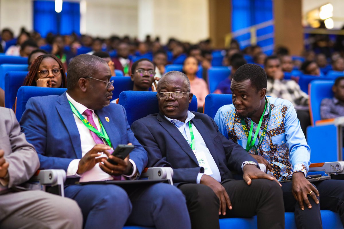 compengKNUST's tweet image. 📍TWEEK 2025 - “From breadboard to boardroom.”
TWEEK 2024 wasn’t just tech demos. It was a call to action.
Prof. Biritwum Nyarko says — don’t just build. Start up. Solve problems. Create jobs.
From classroom to company. Let’s go.
#TWEEK2025
#ComputerEngineering
#KNUST