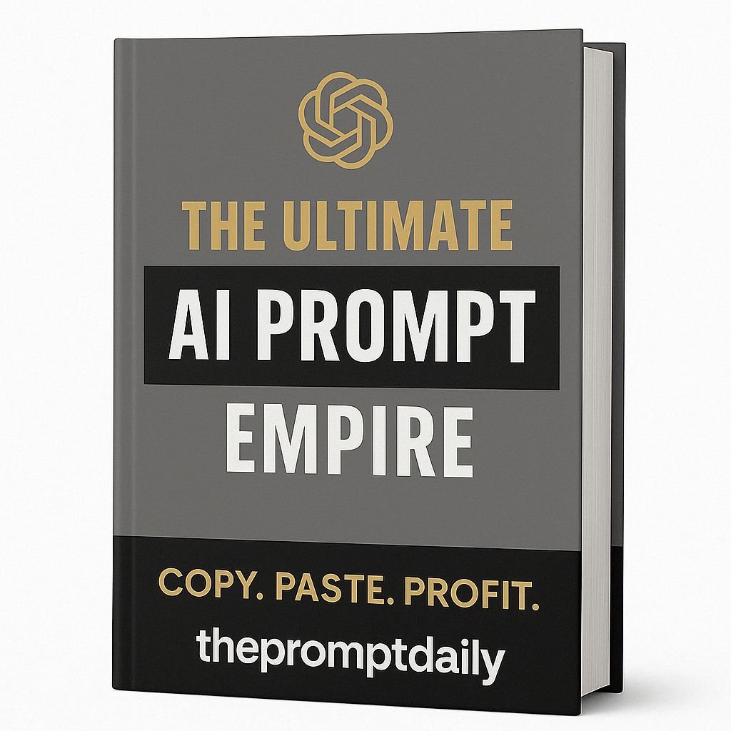 AIwithSafia's tweet image. 🎁 AI PROMPT GIVEAWAY!

I’m giving away my premium vault of 100,000+ ChatGPT prompts (normally $29) for FREE to 3 winners!

It includes:👇
✅ Viral hooks
✅ Content templates
✅ GPT-4 tools
✅ Training guides
✅ AND a prompt directory PDF

 1️⃣ Like
 2️⃣ Follow
 3️⃣ Reply, "Send"