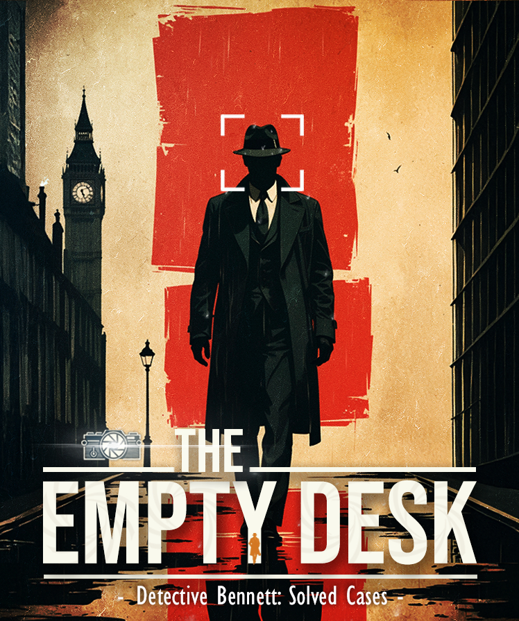 🎧 The Empty Desk launches TODAY at 7:30 PM CEST on Steam!
A psychological thriller where every detail counts...
Including the stunning original soundtrack featuring the voice of <a href="/miss_iglesiass/">carla :)</a> , setting the perfect tone for detective Bennett’s twisted journey. 🕵️‍♂️

Please share