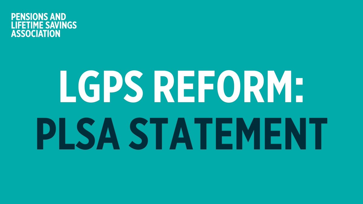 The PLSA has responded to reports that two LGPS pools have been invited to merge with other pools. We advocate a process for considering pool mergers which is transparent, fair, evidence-led and fully costed. Read our full statement here: ow.ly/NQRE50VBCuU
