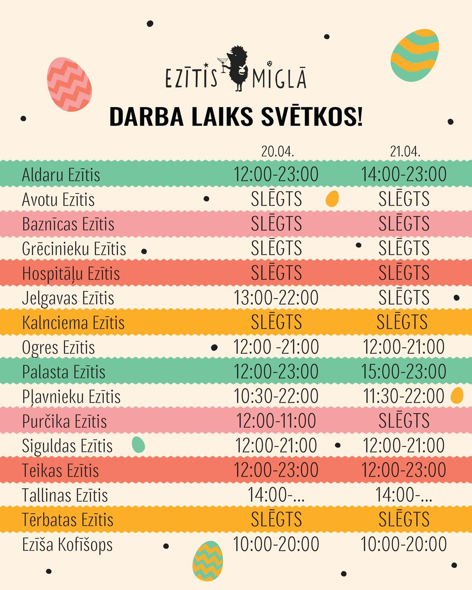 🦔 DARBA LAIKU IZMAIŅAS SVĒTKOS 🦔