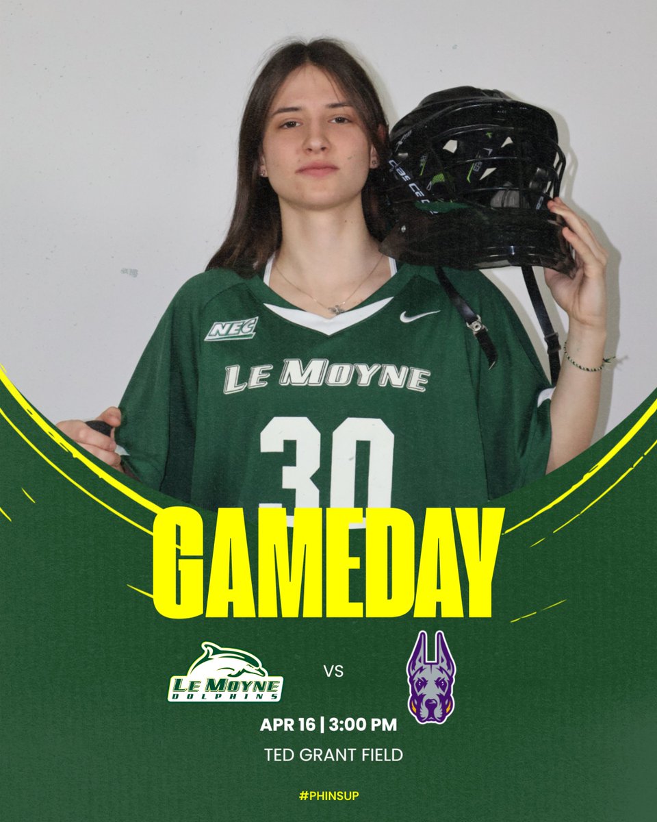 IT’S GAME DAY!! and we’re closing out non-conference play at home!

🆚 UAlbany Great Danes
🏟️ Ted Grant Field – Syracuse, N.Y.
⏰ 3:00 PM
📺necfrontrow.com/game/13185
📊 lemoynedolphins.com/sidearmstats/w…
📜 lemoynedolphins.com/news/2025/4/15…
🐬 #PhinsUp