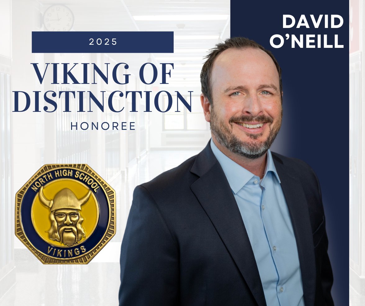 We’re proud to share that our very own David O'Neill has been named a 2025 Viking of Distinction by Omaha North High School! 

David, Class of ’94, has spent his career standing up for those without a voice—whether in private practice or through his work as a public defender. His