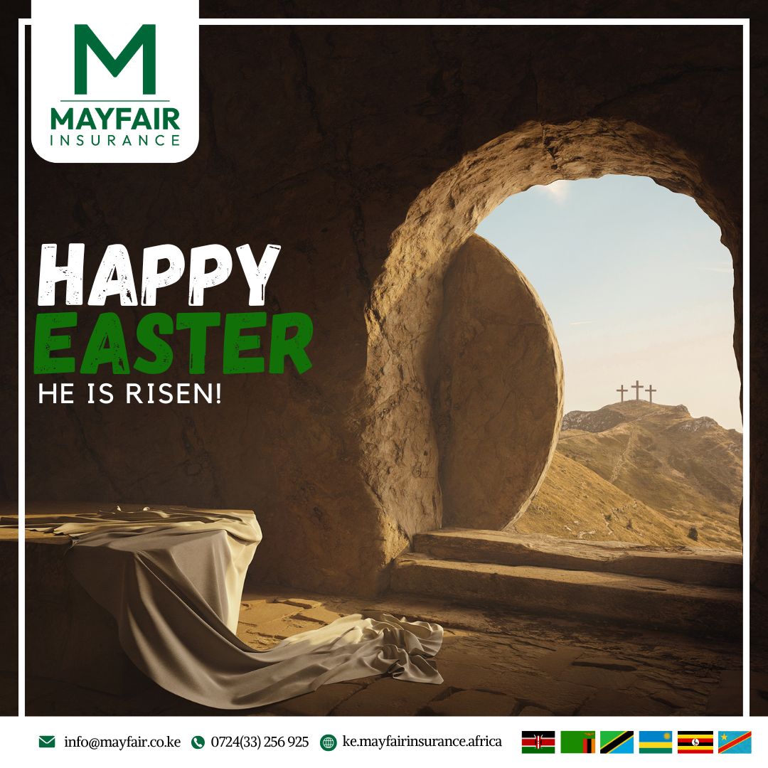 MayfairInsKE's tweet photo. Happy Easter from all of us at Mayfair Insurance!

Wishing you a season filled with renewal, hope, and peace.
May this Easter remind you that brighter days are always ahead.

#HappyEaster #YouAreInSafeHands #MayfairInsurance https://t.co/jRUMlBuSqq