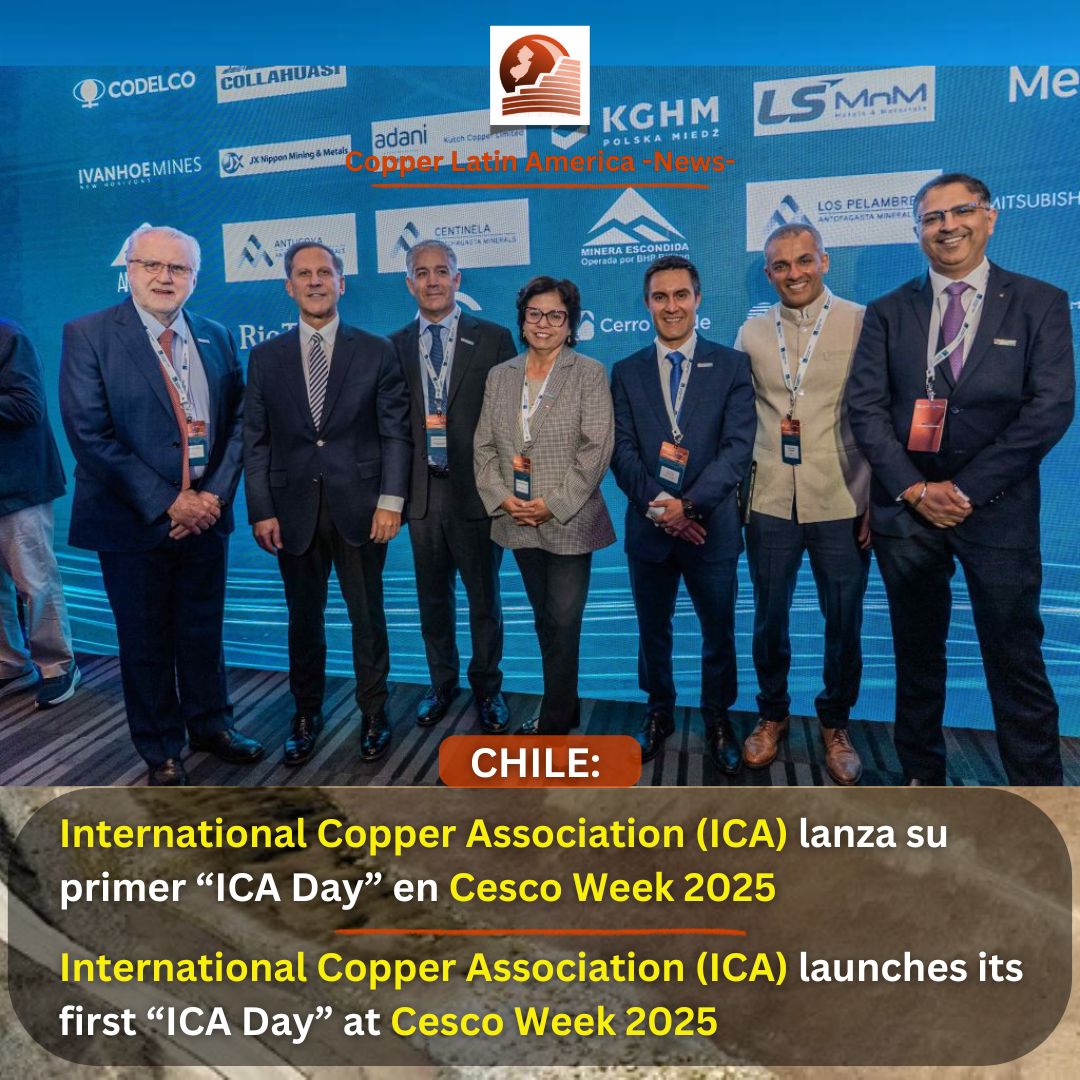 🟠International #Copper Association (ICA) lanza su primer “ICA Day” en #Cesco Week 2025 ▶️ International Copper Association (ICA) launches its first “ICA Day” at Cesco Week 2025  #cobre 
👉tinyurl.com/4pfncmne   <a href="/thinkcopper/">International Copper Association</a> <a href="/ThinkCopperLA/">International Copper Association Latin America</a>