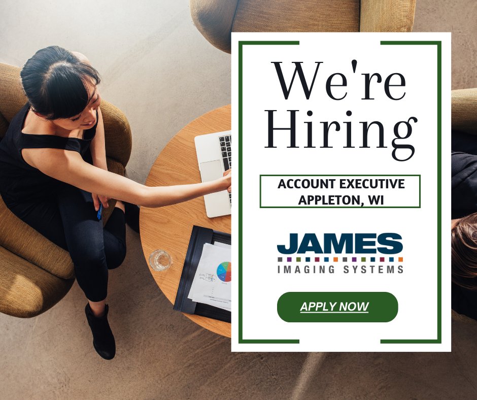 Are you looking for a career in the Appleton, WI area?
We're hiring a Sales Account Executive. Checkout a few of our benefits.
✔️ Medical insurance
✔️ Vision insurance
✔️ Dental insurance
✔️ 401(k)
✔️ Tuition assistance
✔️ Student loan assistance