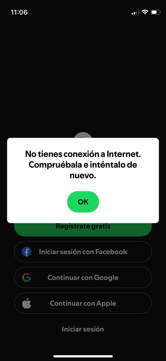 ericklugoa's tweet photo. @Spotify  I can't access my Spotify account, is there a problem? And yes, I have an Internet connection https://t.co/ttt6WVe18t
