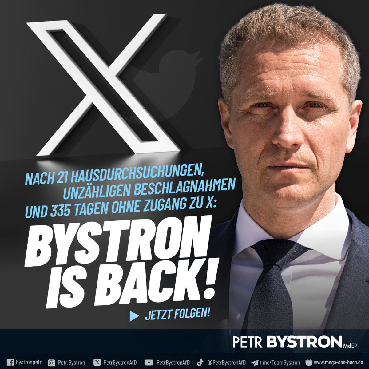 PetrBystronAfD's tweet photo. War nie wirklich weg. https://t.co/C9IfnJ2NdV