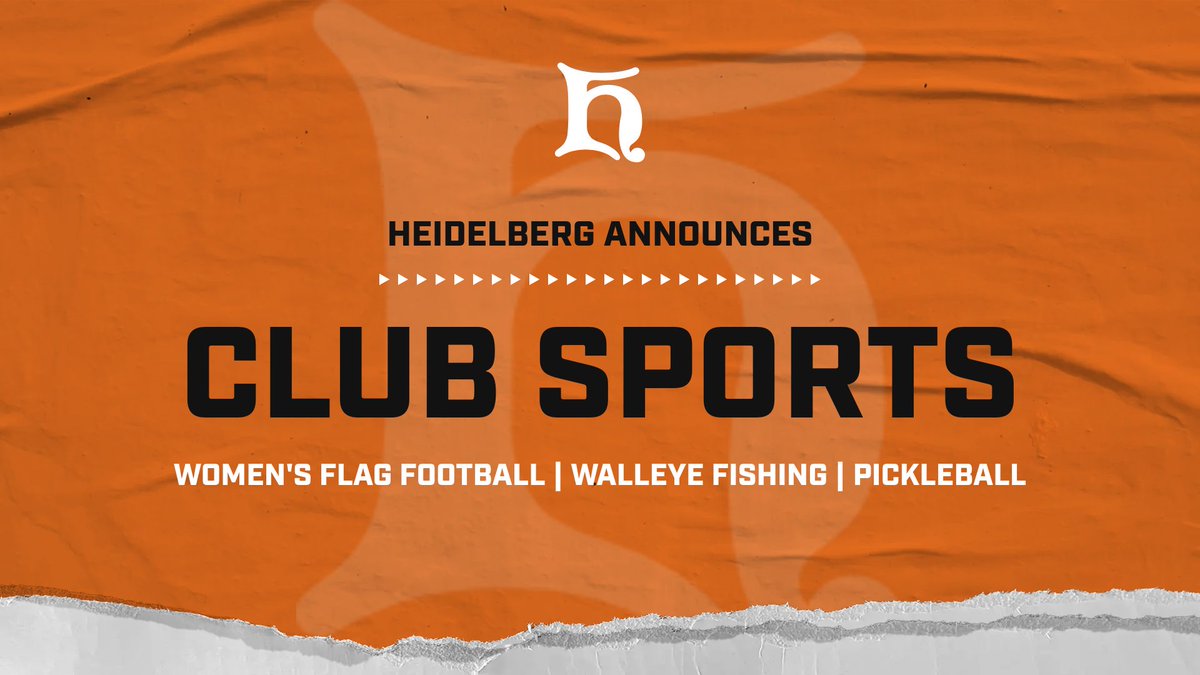 Heidelberg has unveiled a new club sports program!

"We're at a crossroads to bring a forward-thinking, creative approach to the Fieldhouse; these three teams will provide new, unique ways for Heidelberg students to participate." - AD Greg Cooper

Read: bergathletics.com/news/2025/4/16…