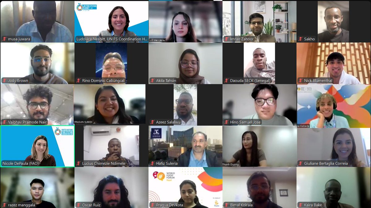 FoodSystems's tweet photo. We held a virtual touchpoint with #youth ahead of May’s #UNFSS2025 Youth Prep Conference in Bangkok. 🌏 

Climate justice, soil health, food security & inclusion are some top priorities youth plan to bring to the Stocktake to shape our future #FoodSystems. 🌱

🔗 https://t.co/OQVhD0OYUO
@World_FoodForum