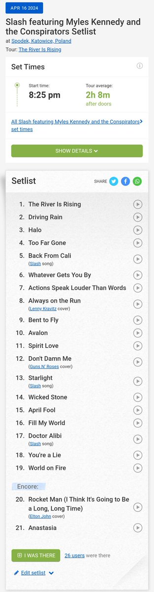 SlashSaoPaulo's tweet photo. #OnThisDay 1 year ago #SKMC played live at Spodek, Katowice, Poland ๐ต๐ฑ, for The River Is Rising Tour ๐ฅ๐ฅ๐ฅ
Here's "Doctor Alibi" performance with Todd AMAZING vocals getting the crowd insane and the night's setlist ๐ฉ๐ค
๐ท: Goldziu on YT
@Slash #Slash #DoctorAlibi #SetlistFM https://t.co/VbFU0uyHXj