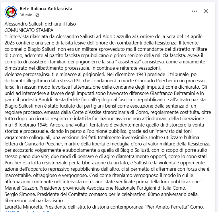 Moonlightshad1's tweet photo. sallusti ha detto una balla e Cazzullo, "il miglior giornalista europeo" secondo vittorio feltri, non l'ha corretto.
Incredibile, amici. https://t.co/otQfSk6rms