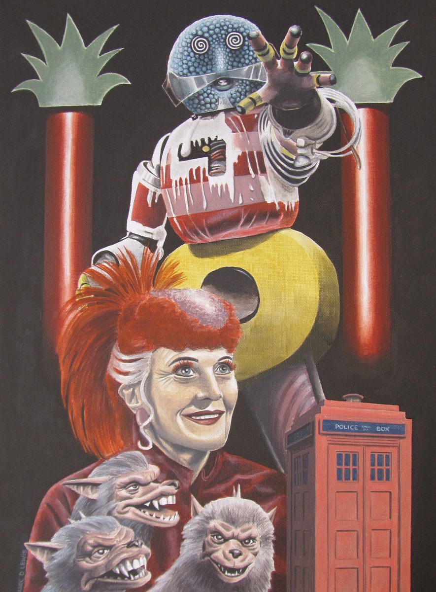 MarcDLewisArt's tweet photo. Happiness WILL prevail!! 😬
(Private Commission, 30cm x 40cm)
#DoctorWho #TheHappinessPatrol #KandyMan #TARDIS #DrWho #Commission #Canvas #Painting #Illustration #Art https://t.co/DUkiOegj3R