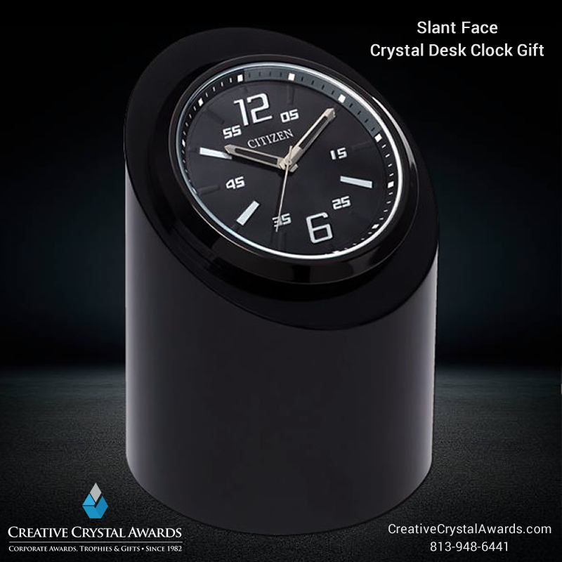 CrystalAwardsUS's tweet image. This slanted face black crystal cylinder desk #clock will create an elegant and functional corporate #gift for your employees and clients. creativecrystalawards.com/product/black-…

#deskclock #crystalgift #crystalgifts #corporategifts #employeegifts #giftaward #officegift #employeegift #gifts