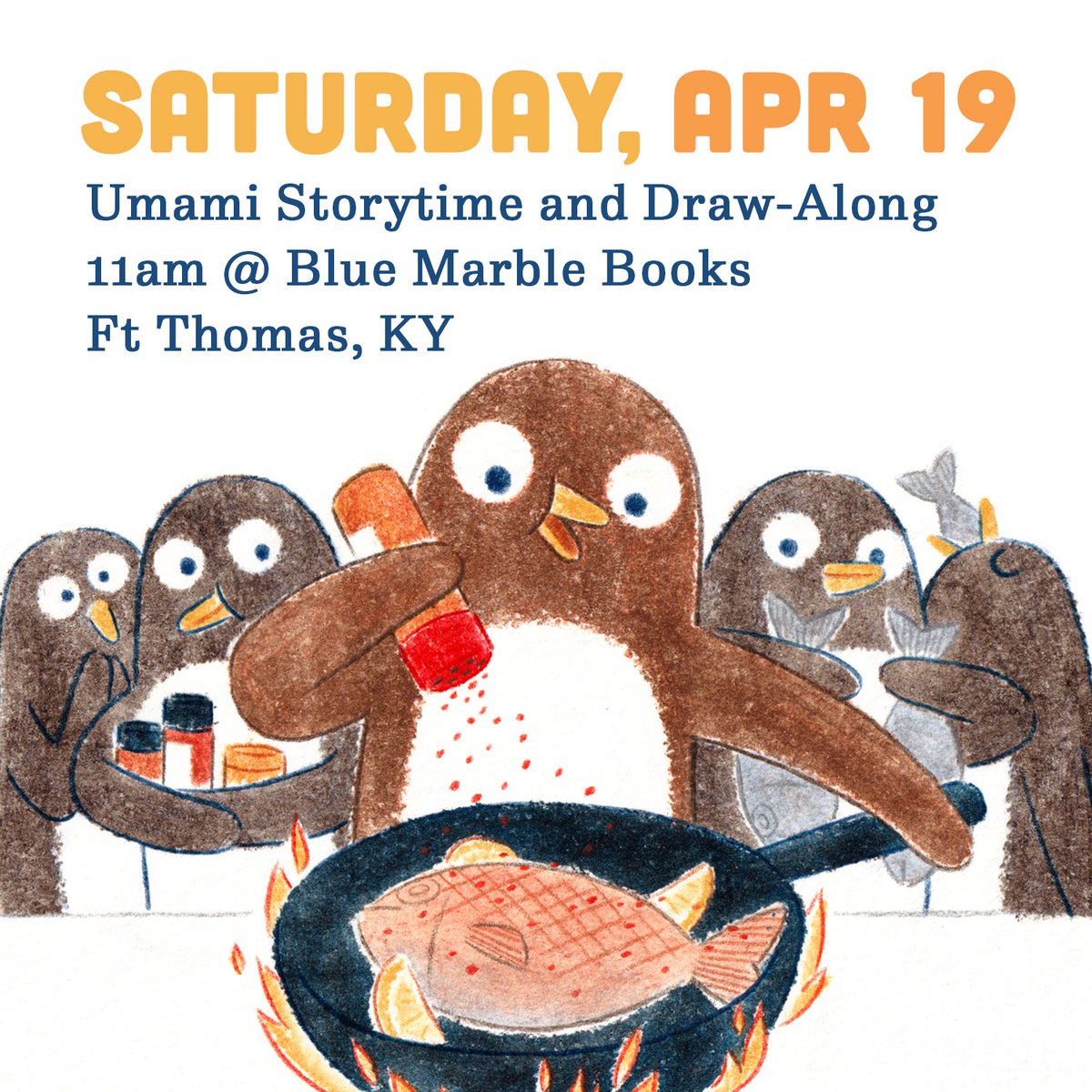 Cincy &amp; NKY Friends! Join me <a href="/bluemarblebook/">Blue Marble Books</a> this weekend for reading, drawing, and lunch with Filipino food truck Lasang Pinoy   📚✏️🥄 Sarap!