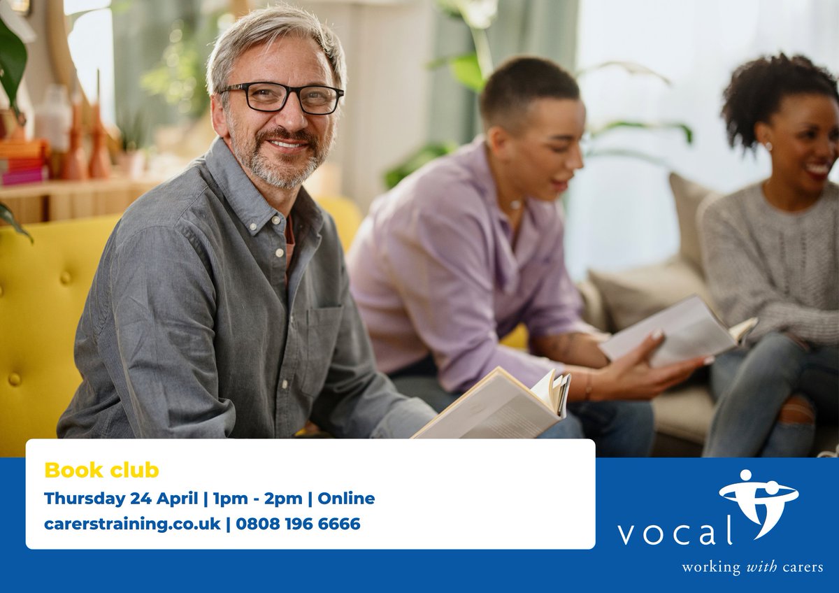 Come along to VOCAL's online book club and connect with other book lovers! This month's discussion will be on bestselling Small Pleasures by Clare Chambers.
 
ow.ly/kUG350Vo1IO